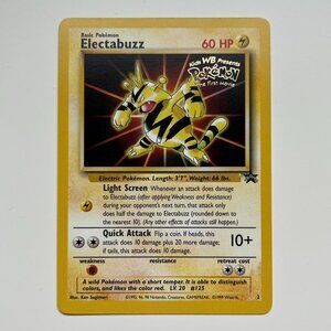 Electrabuzz Promo Pokemon trading Card nostalgia collectible 90s vintage